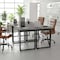 Flash Furniture Redmond 48x24 Conf Tbl w/1in. Thick Dbl Sided Laminate Tbl Top w/PVC and U-Frame Steel Bse, Gry Oak MT-M4824-LTGRY-UBF-GG - alternate 4